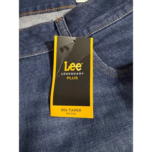 NWT Lee Womens Legendary Plus 90s TAPER Mid Rise Jeans 22W Petite Straight Fit - Picture 5 of 12